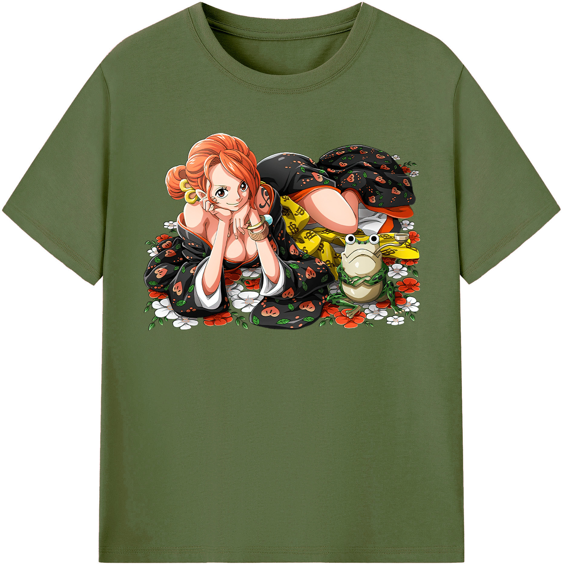 ワンピース ナミ ONE PIECE Nami 綿100％半袖Tシャツ（フロントプリント）